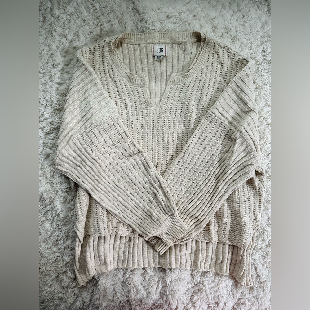 Urban Outfitters BDG Ivory White Knit Sweater